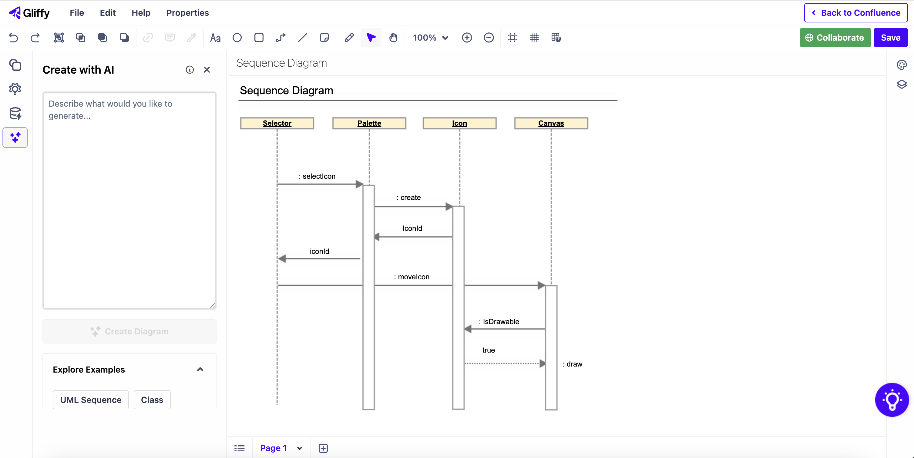 Gliffy sequence diagram screenshot.