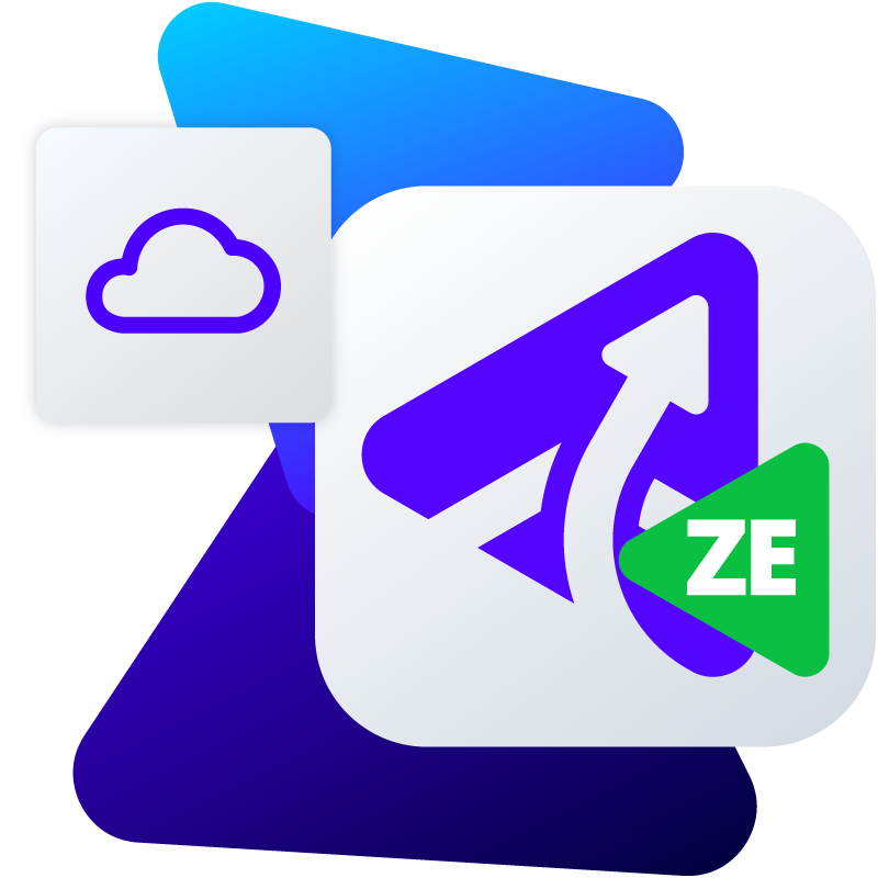 Gliffy Zero Egress logo with cloud icon.