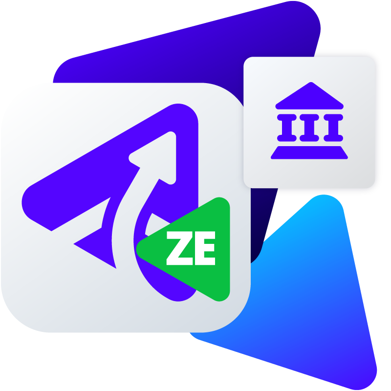 Gliffy Zero Egress logo with government cloud icon.