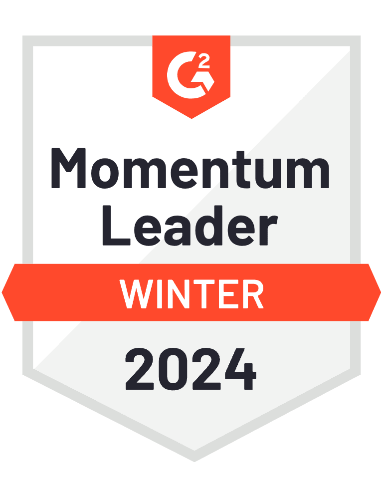 Momentum Leader Winter 2024 — G2 Badge
