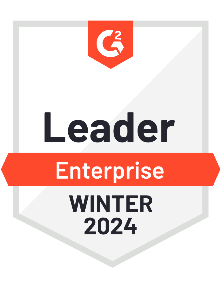 Leader Enterprise Winter 2024 — G2 Badge