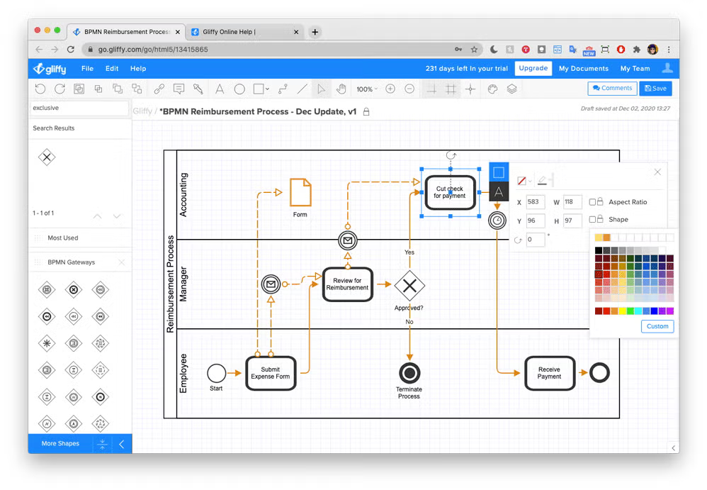 Bpmn 20 Grundelemente Tutorial Part 1 Youtube Prozessbeschreibung